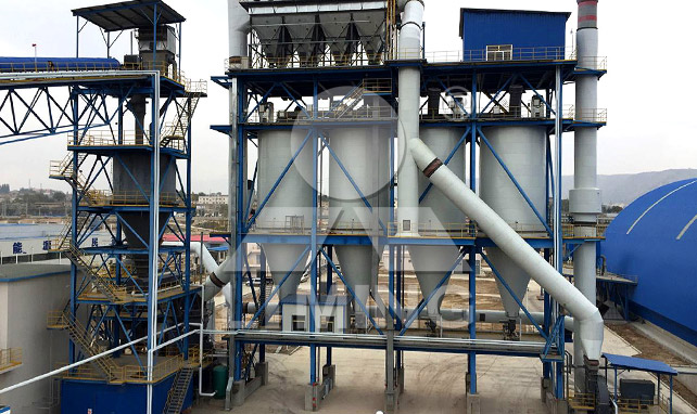 Linha de produção de carvão pulverizado com moinho vertical