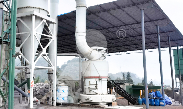 Linha de produção de pó de calcário para construção de estradas