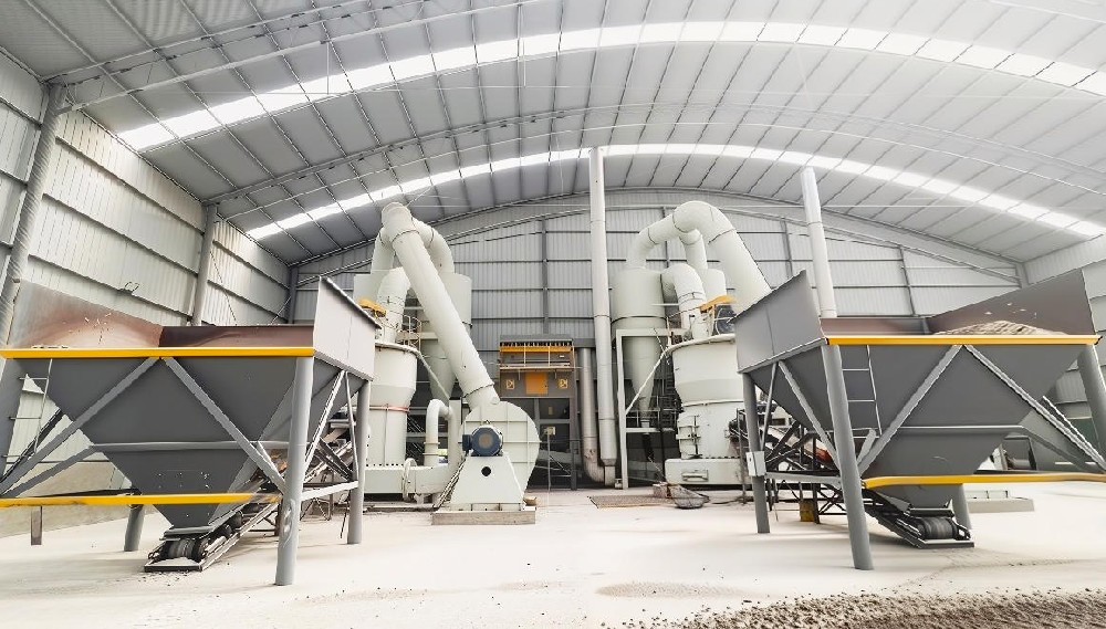 Dois Moinhos Raymond MTW198 de Novo Tipo para Moagem de Calcário em Aplicações de Dessulfurização